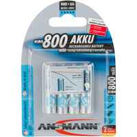 Accu NiMH Akku AAA/Micro 800mAh maxE, 4 pièces, Ansmann