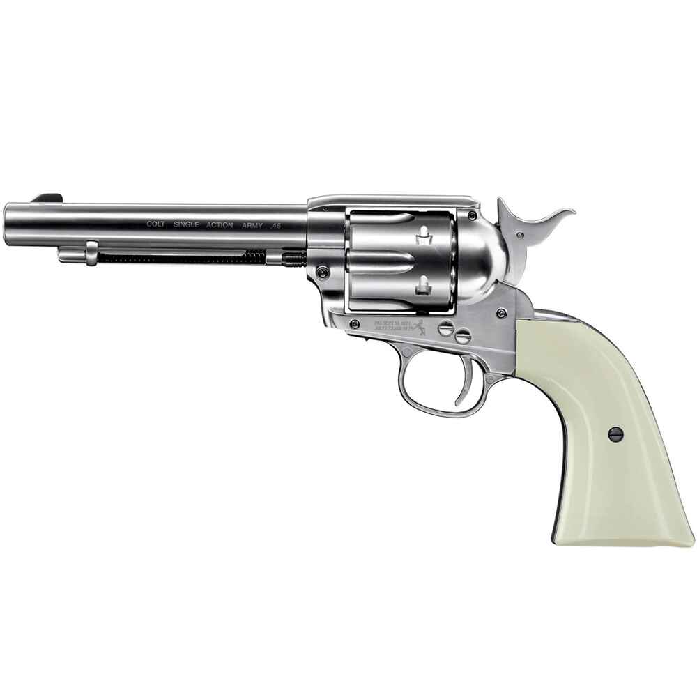 Revolver CO2 SAA 45 nickelé, Colt