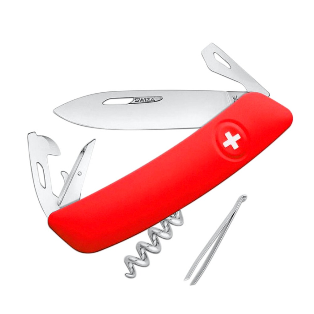 SWIZA Couteau Suisse D03 avec 11 Fonctions (rouge) - Couteaux ...