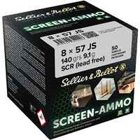Cartouches ciné tir Screen-Ammo 8x57 IS FMJ zinc 140 grs., Sellier & Bellot