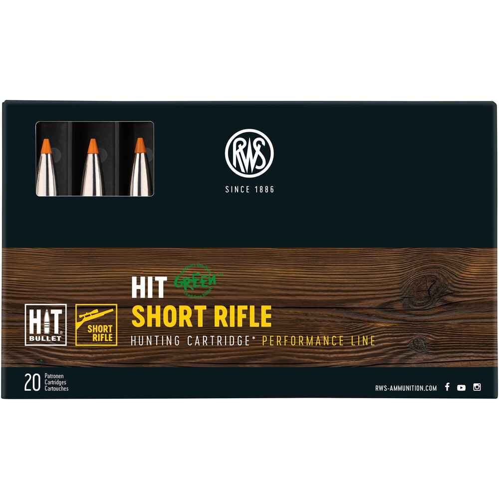 8x57 IS HIT Short Rifle 10,4/g160grs., RWS