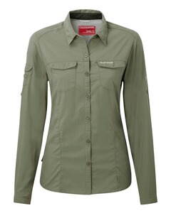 Craghoppers Kiwi Chemise À Manches Longues Femme, Sable, 44 Craghoppers Kiwi Chemise À Manches Longues Femme, Sable, 44