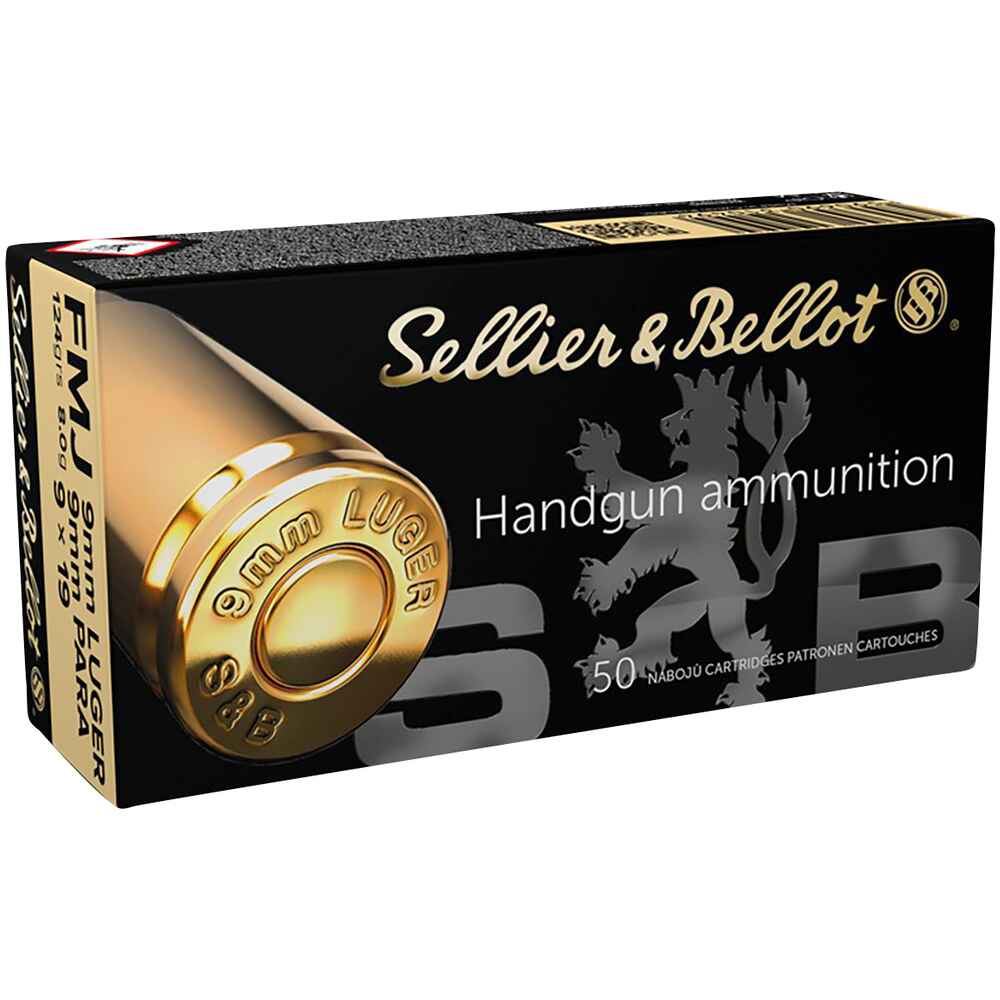 .9mm Luger, FMJ (8gr), Sellier & Bellot