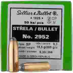 .366 (9,3mm), 285grs. Tlm Rd, Sellier & Bellot