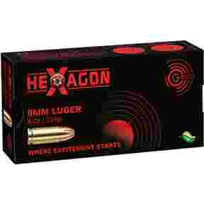 .9 mm Luger Hexagon SX 124 grs., Geco