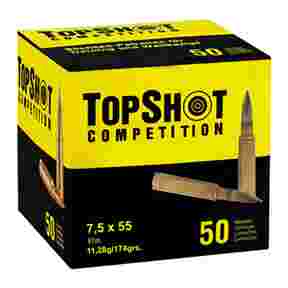 7,5x55 FMJ BT 11,3g, TOPSHOT Competition