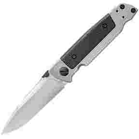 Couteau Q5 Steel Frame Folder Black Serrated, Walther
