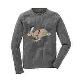 Pullover dame gris motif lièvre, Parforce Traditional Hunting