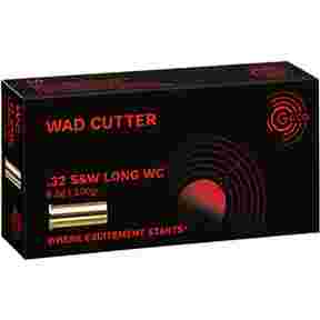 .32 S&W long WC Wadcutter plomb, Geco