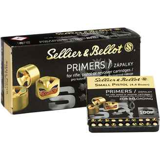 Amorces Boxer Small Pistol, Sellier & Bellot