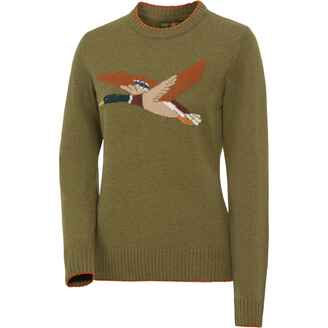 Pull en laine femme motif canard, Parforce Traditional Hunting
