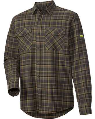 Chemise de chasse Core Lime-Check, Wald & Forst
