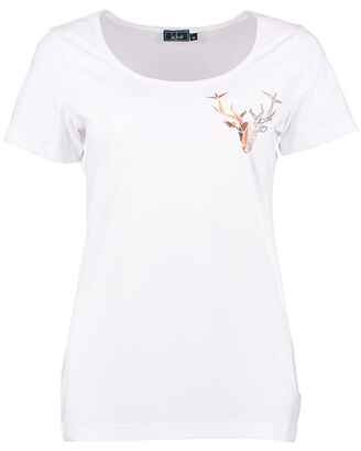 T-shirt stretch avec cerf, Luis Steindl